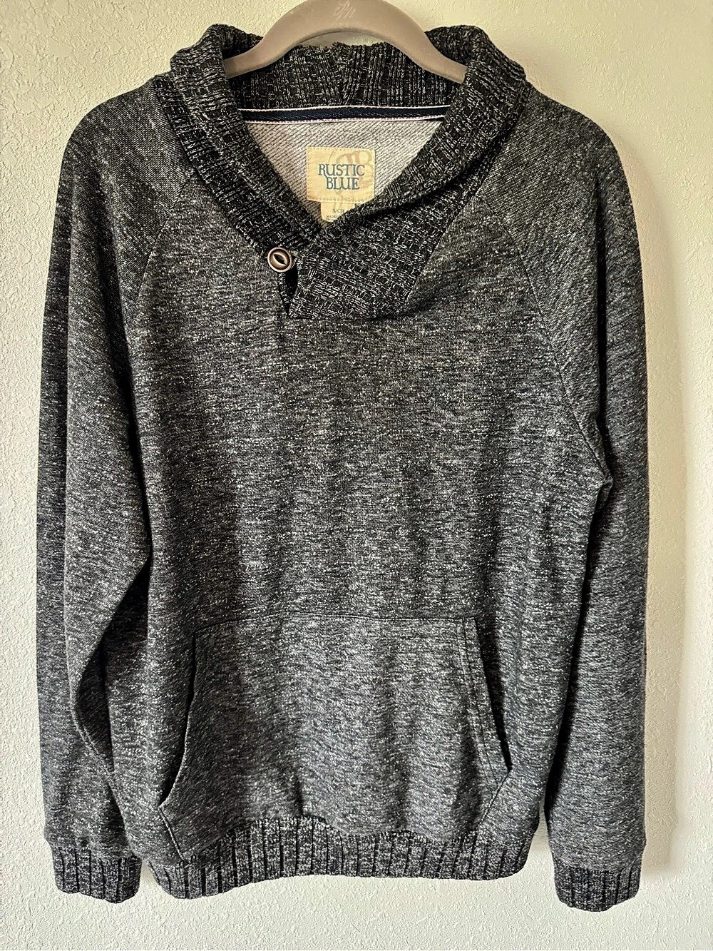Rustic Blue Men'Small Gray Sweater Size Small Like New